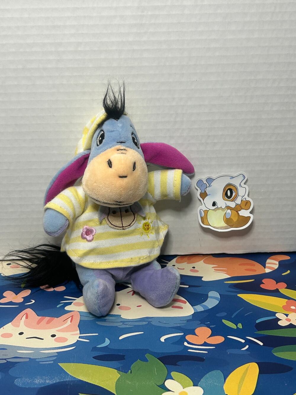 Disney Winnie the Pooh Eeyore Pajama PJs Bean Bag Plush Stuffed Animal Toy Doll